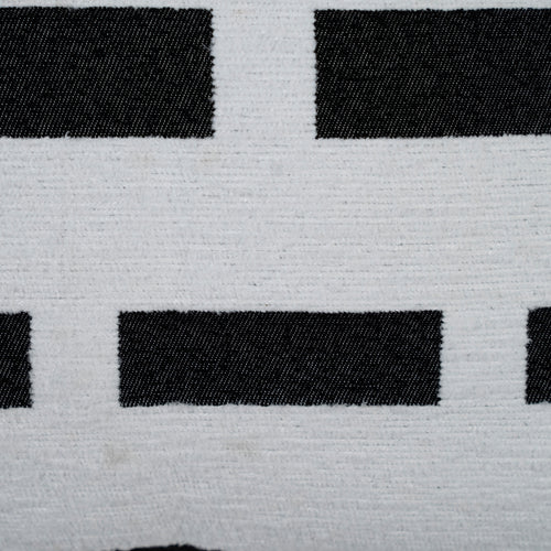 Brick Pattern Cushion Cover - Black
