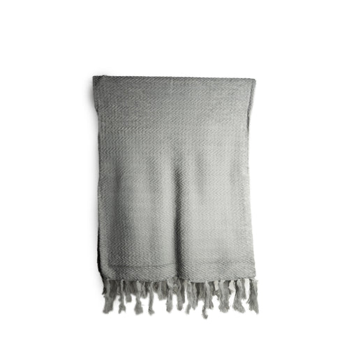 Celine Knitted Throw Blanket - Grey