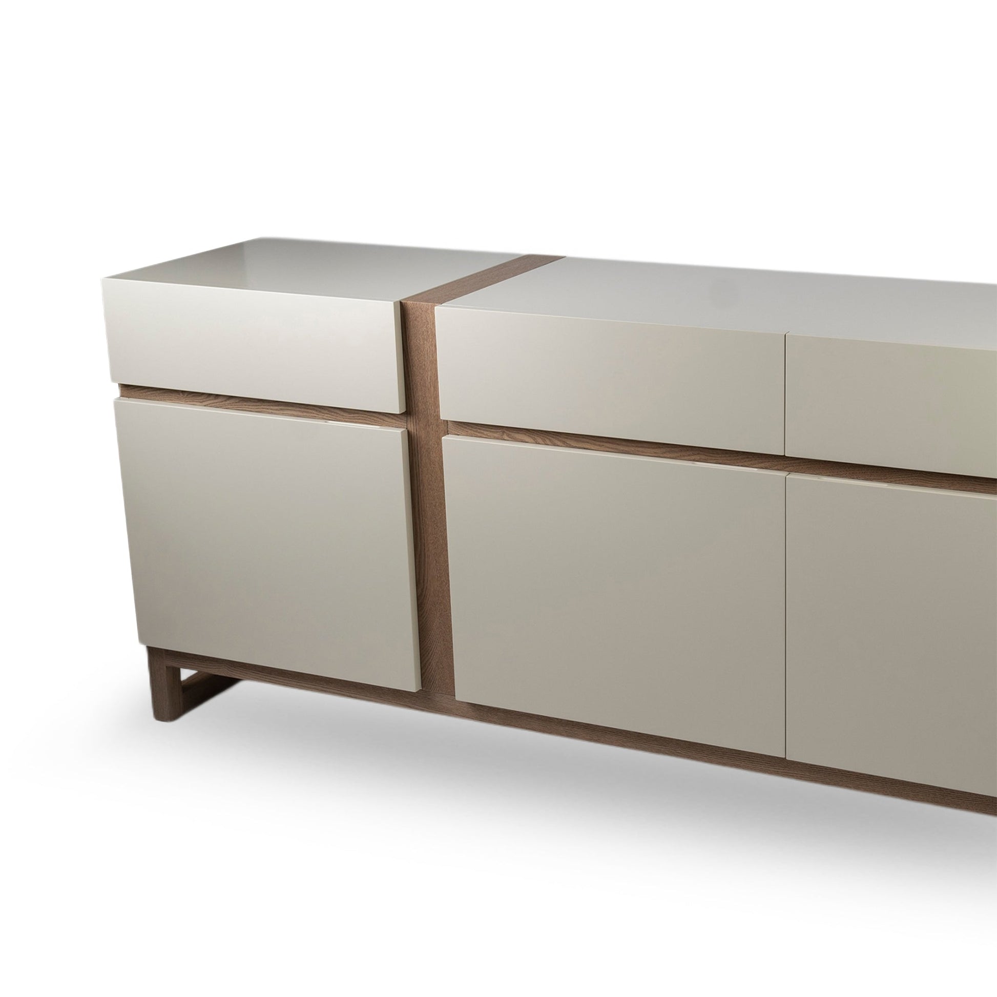 Wood Console Cabinet Modern Home