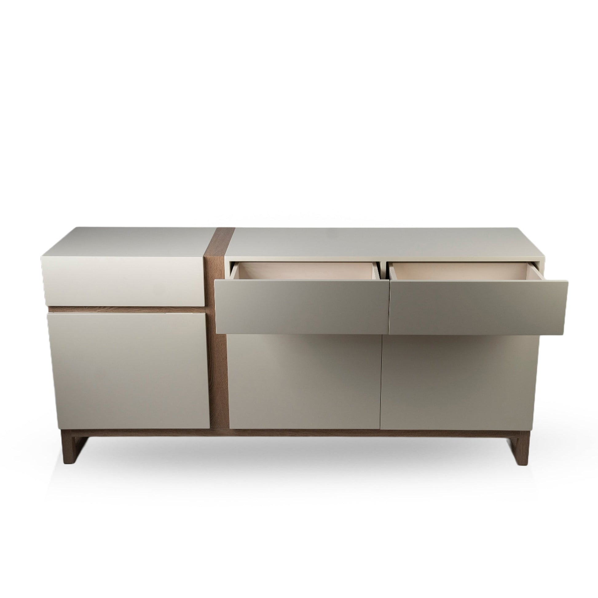 Wood Console Cabinet Modern Home