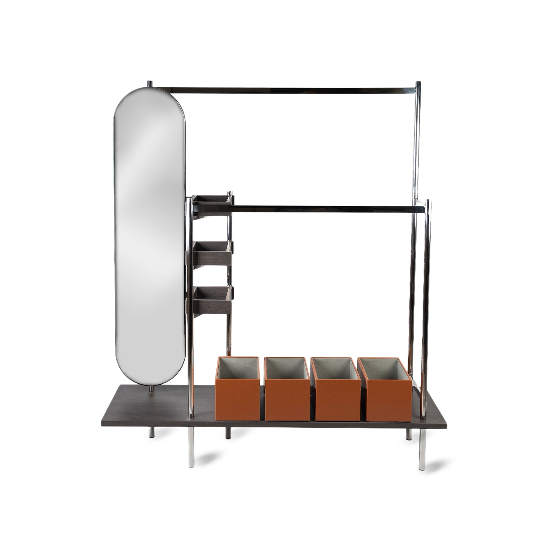 Clothes Rack with Mirror Modern Home