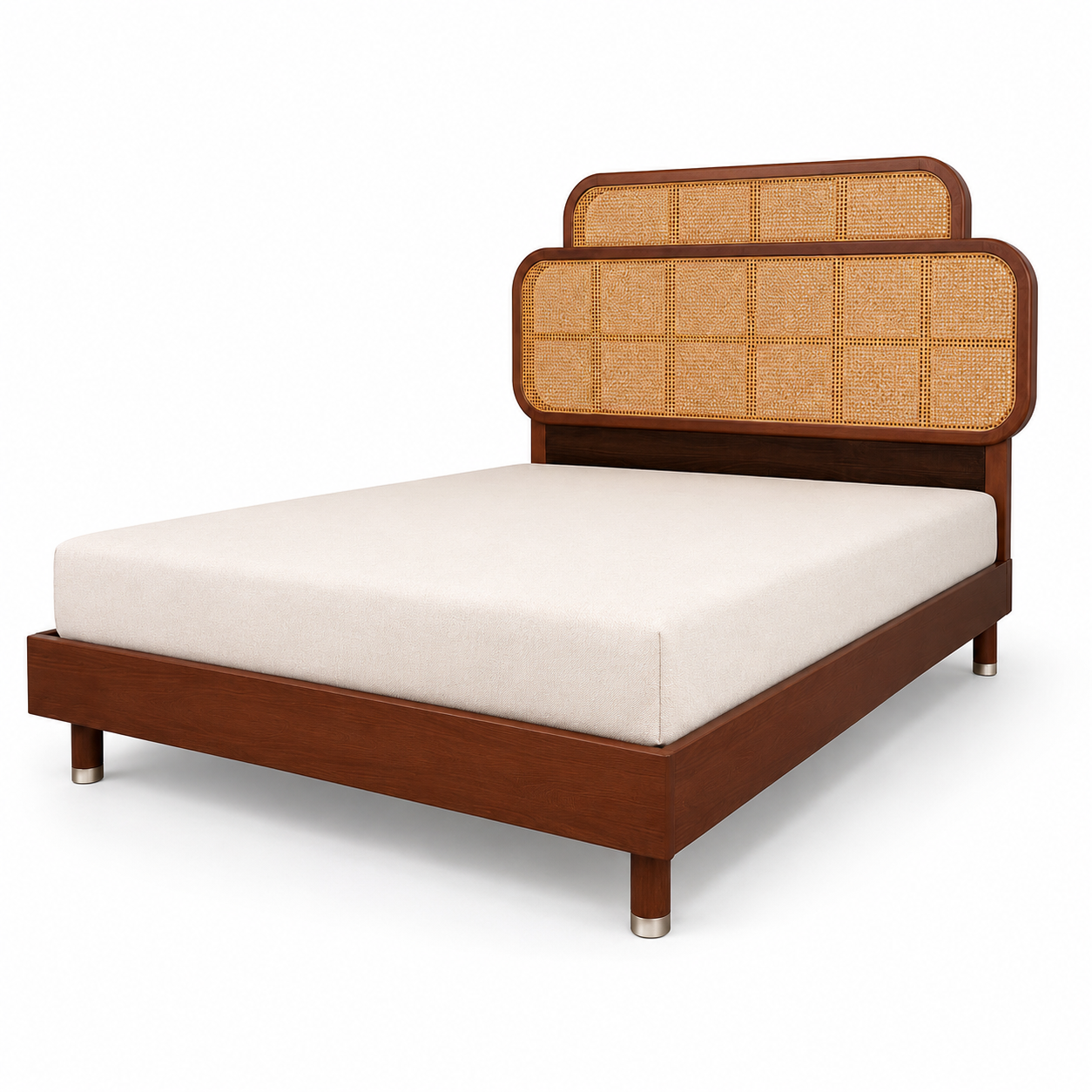 Grid-Back Bedframe Modern Home