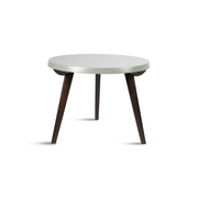 Browny Round Side Table Modern Home