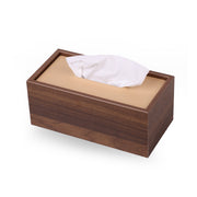 MH Wooden Tissue Box - Walnut Modern Home