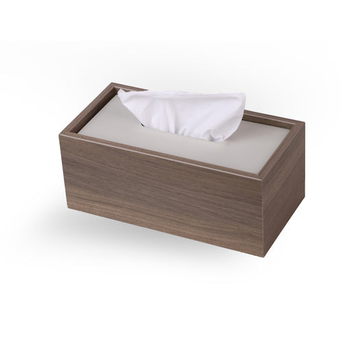 MH Wooden Tissue Box - Brown