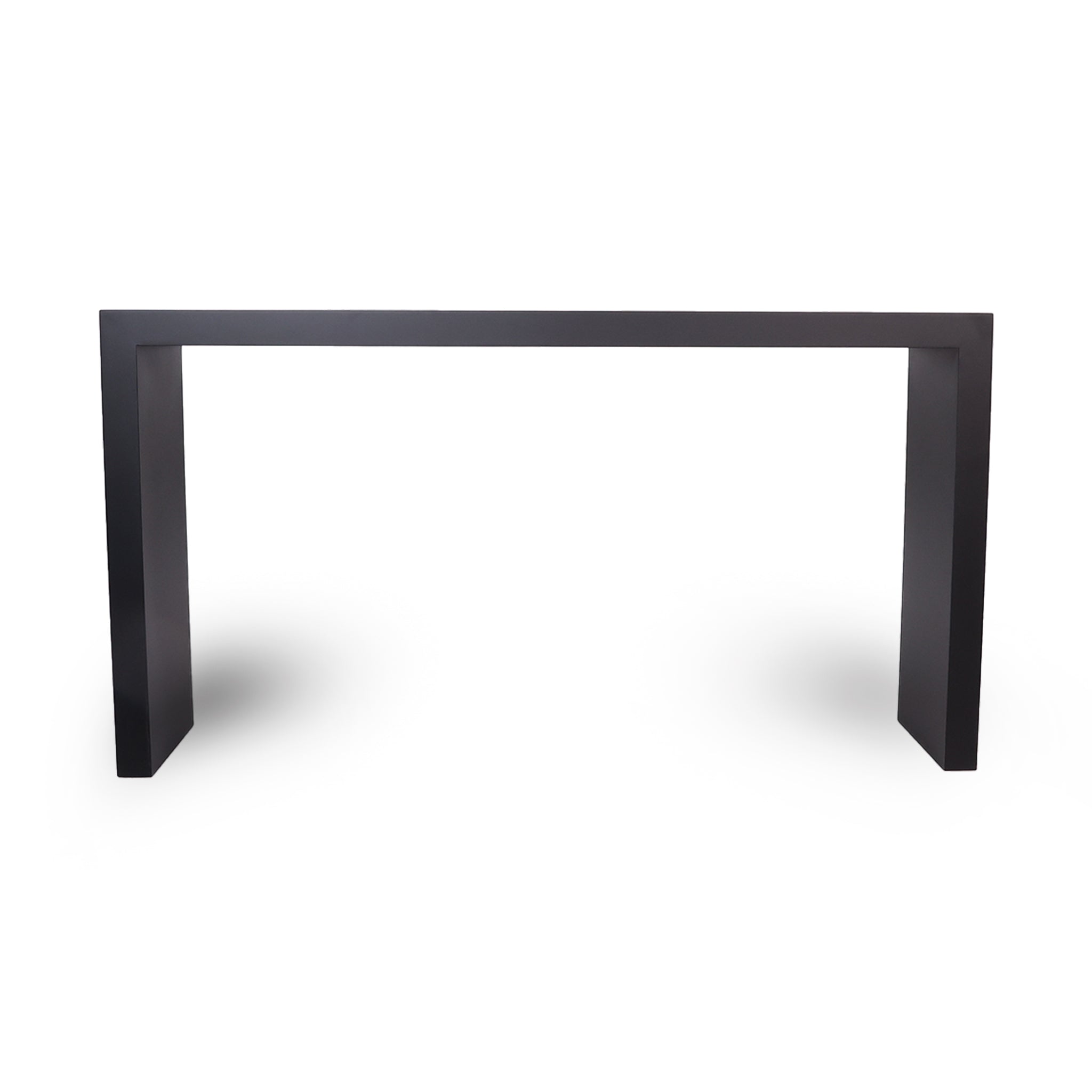 Wide Console Table - Matte Black Modern Home