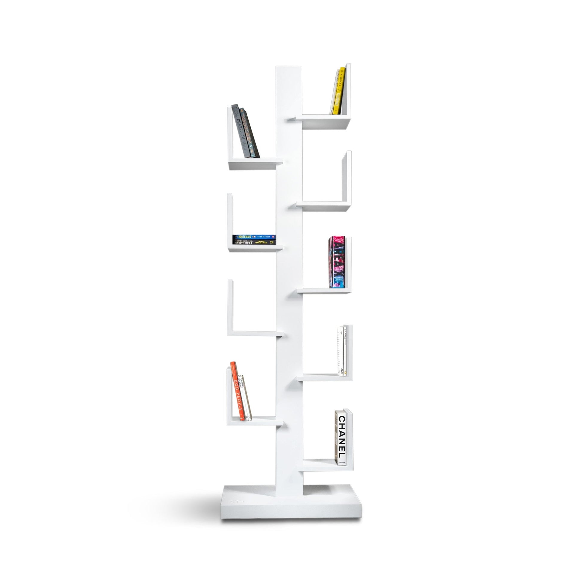 Tree Bookshelves - White Modern Home