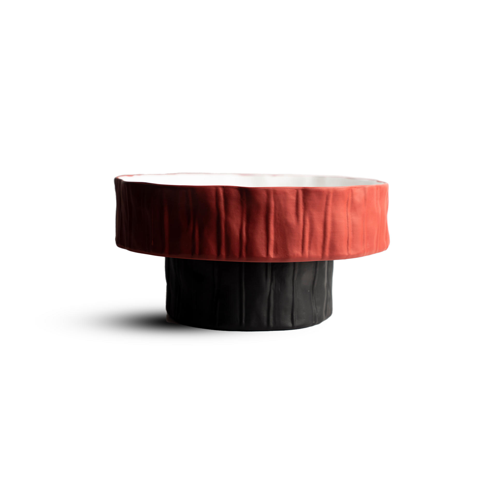 Black & Red Serving Plate Modern Home