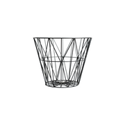 Black Metal Storage Basket Modern Home