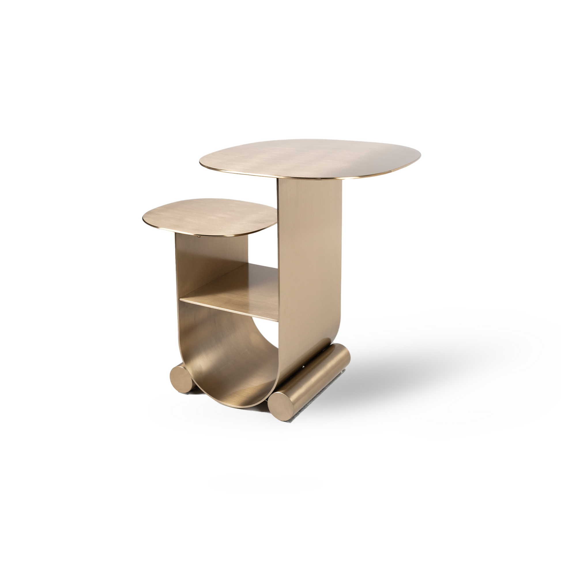 Gold Metal Side Table Modern Home