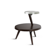 Browny Elevated Side Table Modern Home