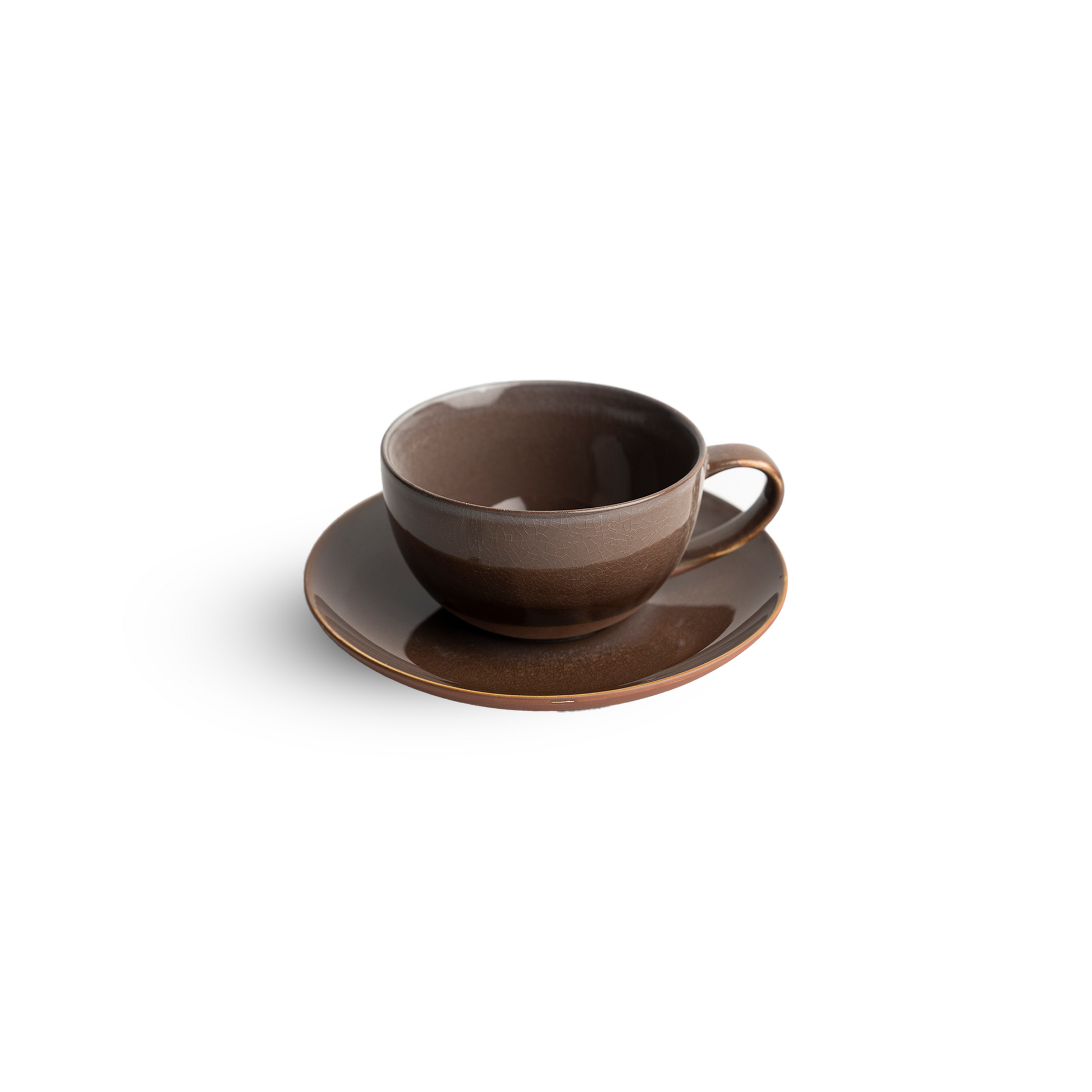 Crackle Cup with Saucer Modern Home