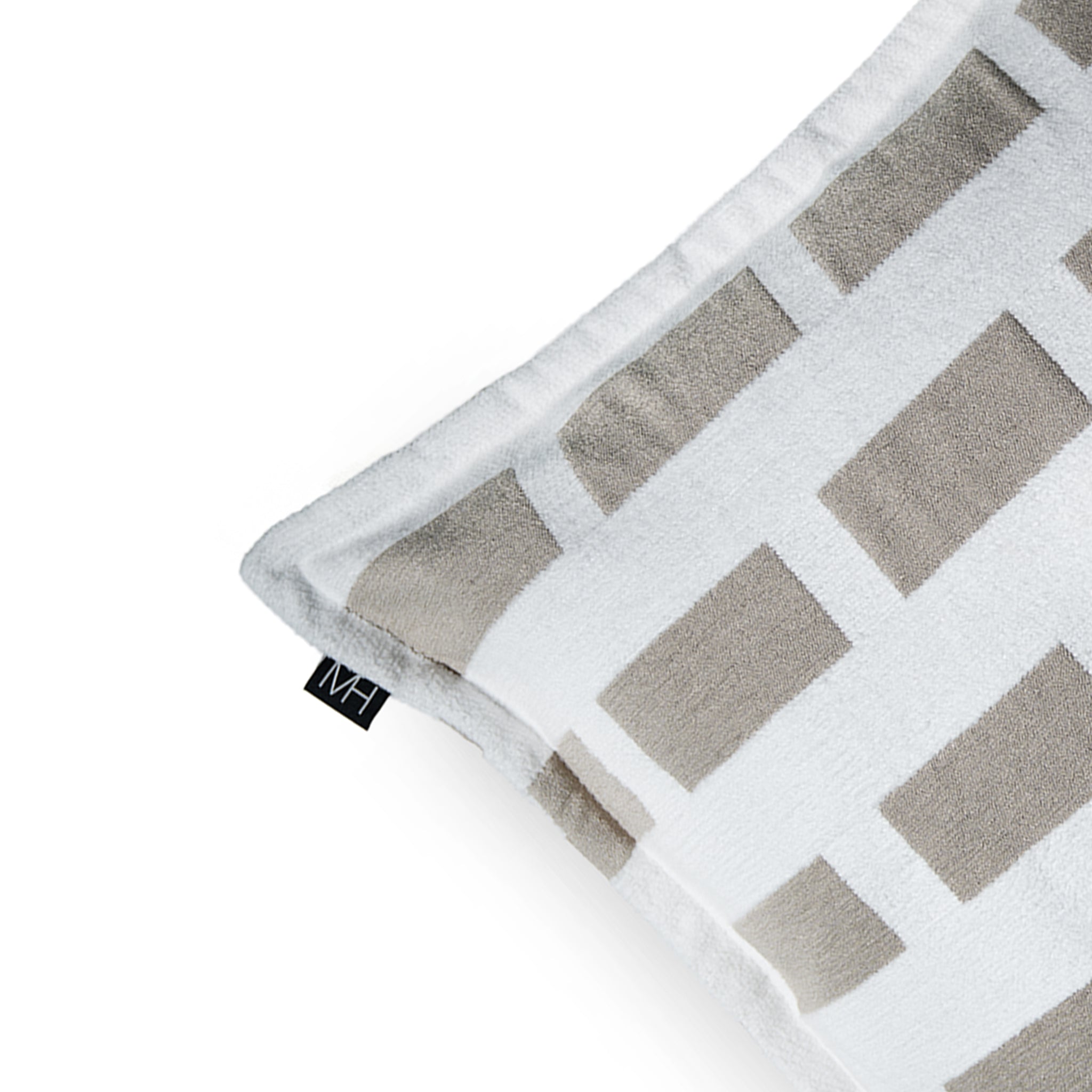 Brick Pattern Cushion Cover - Beige Modern Home