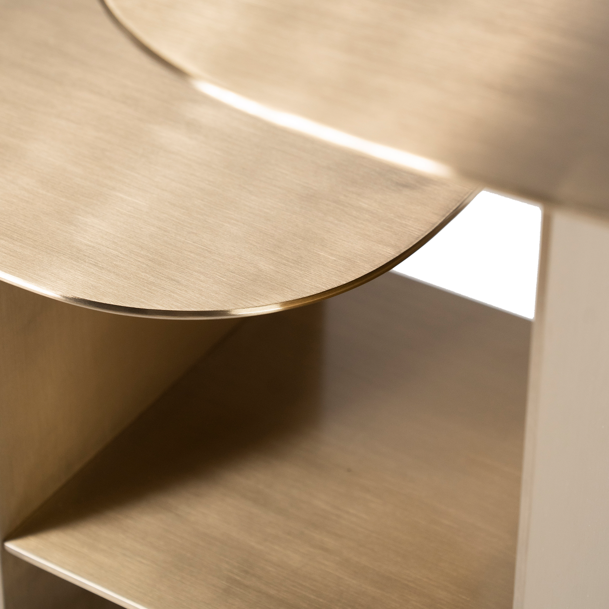 Gold Metal Side Table Modern Home