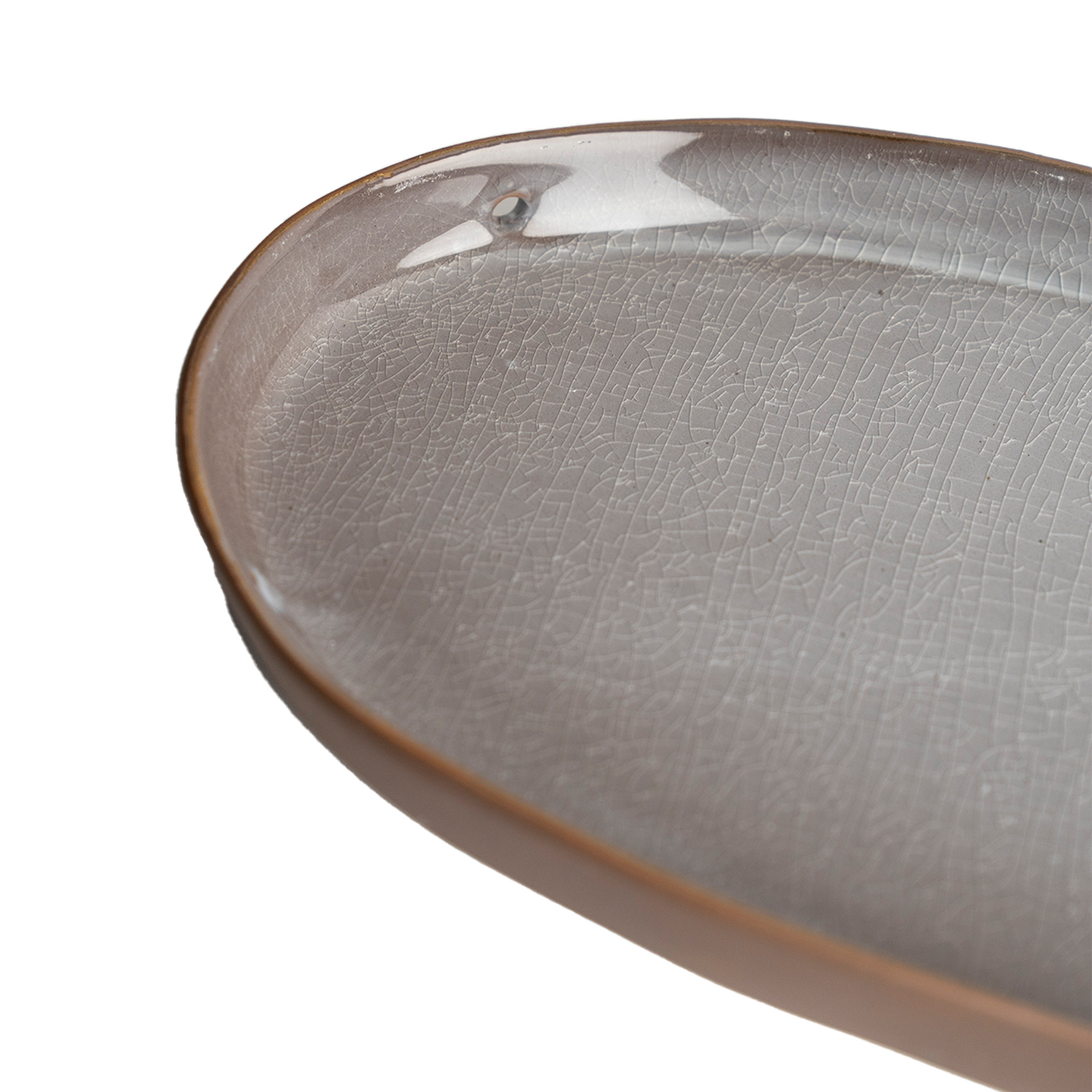 Crackle Oval Plate Modern Home