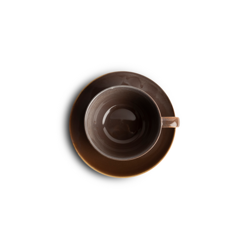 Crackle Cup with Saucer