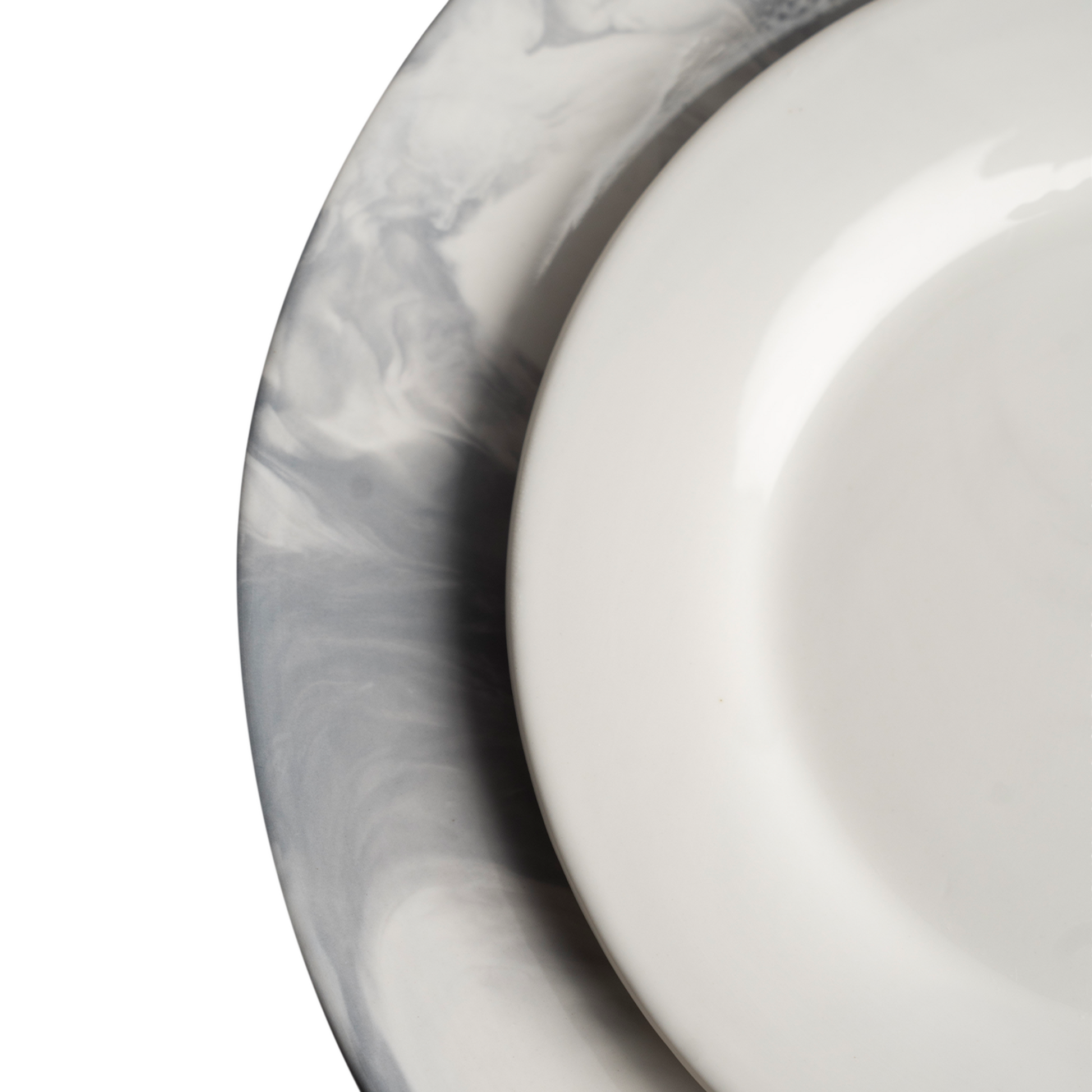 Marble Print Dinner Set Modern Home