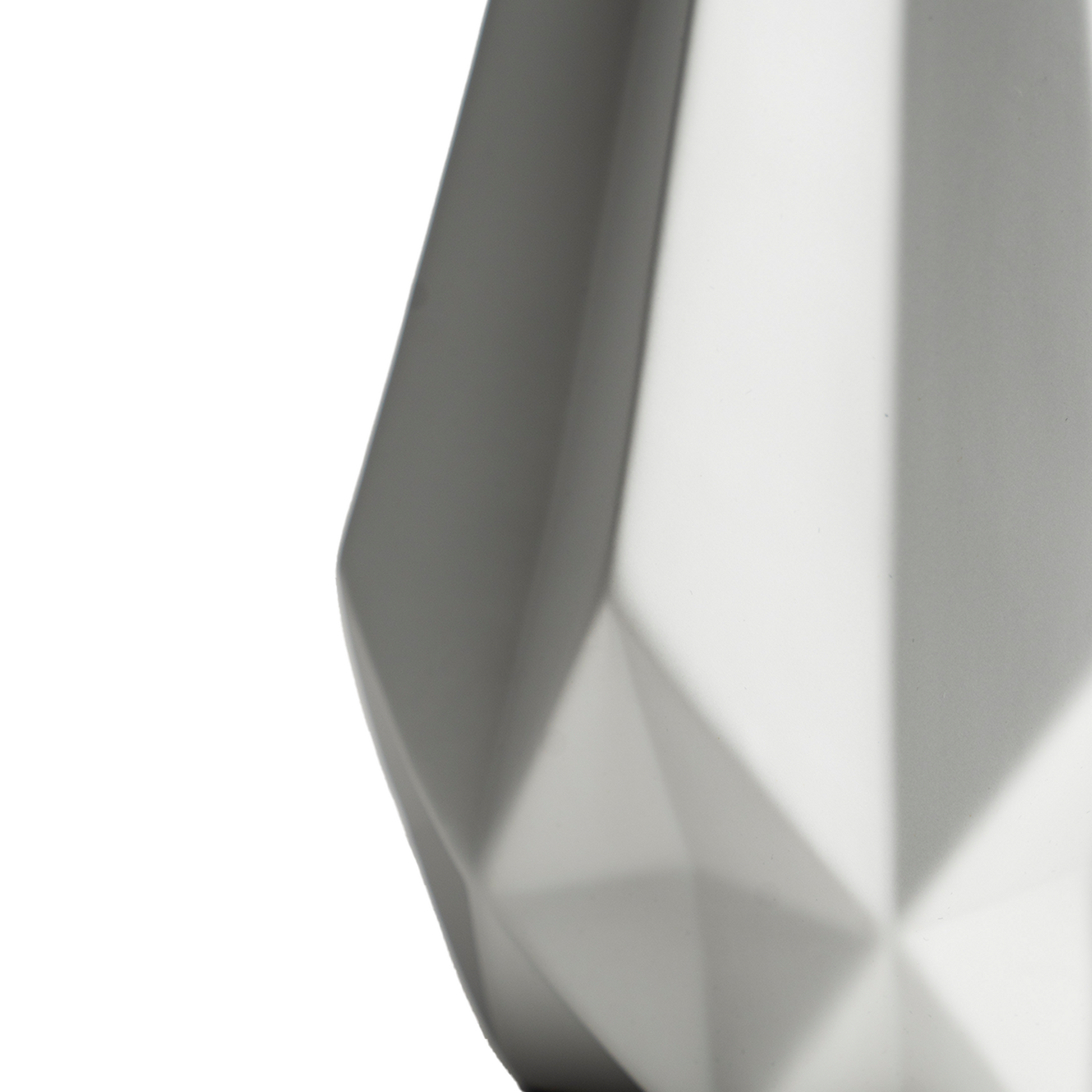 Faceted White Vase Modern Home