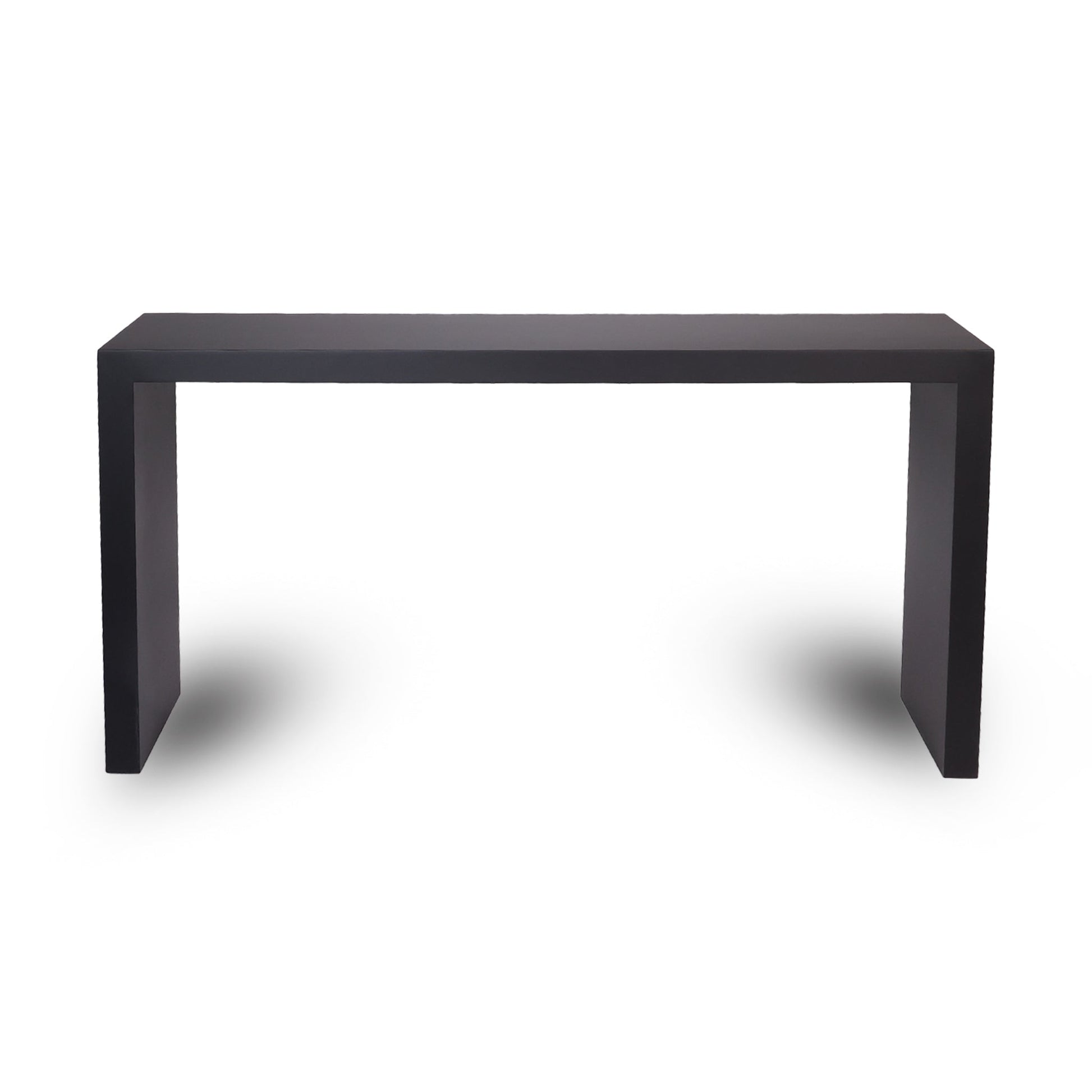 Wide Console Table - Matte Black Modern Home