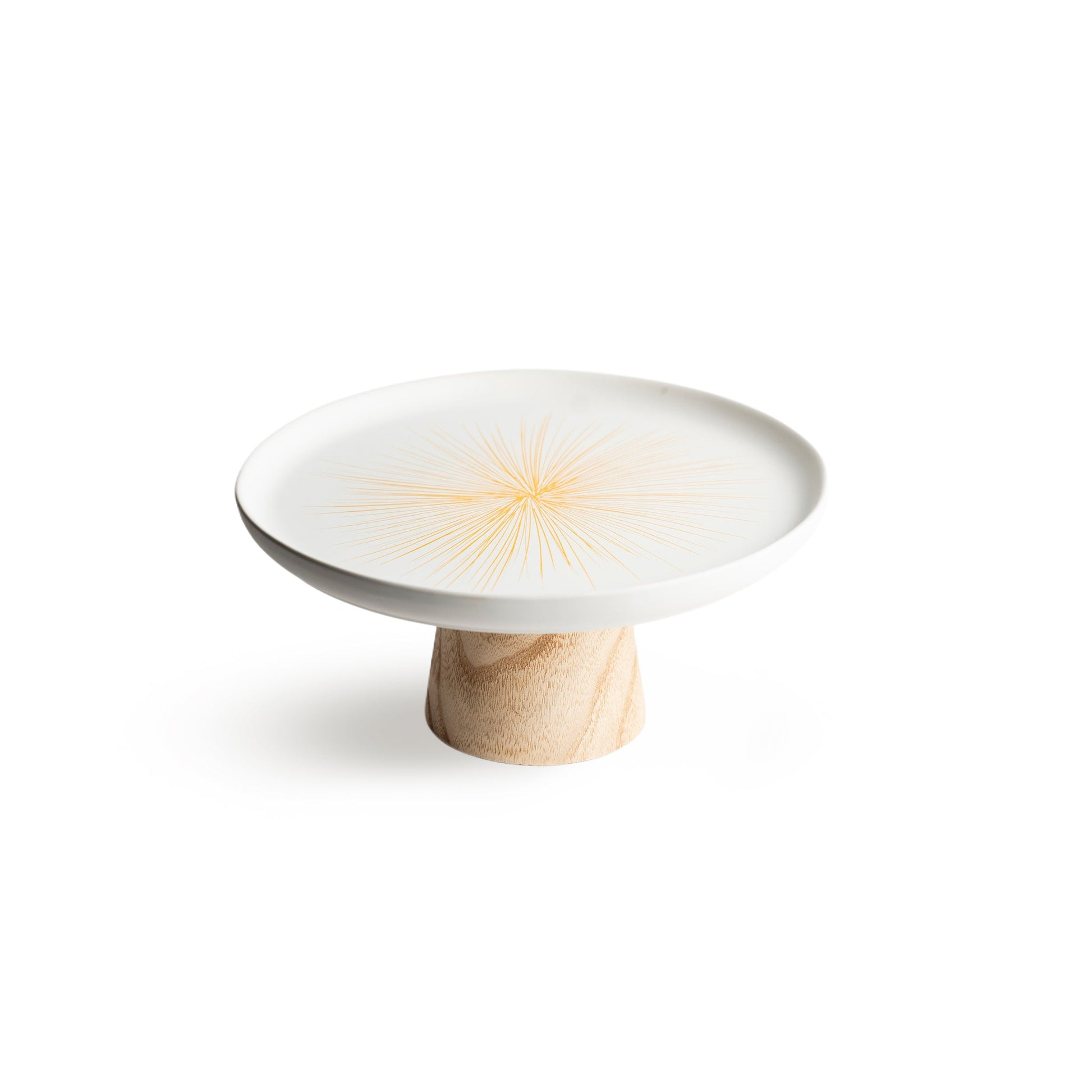 Handcrafted Ceramic Cake Stand - Yellow Modern Home