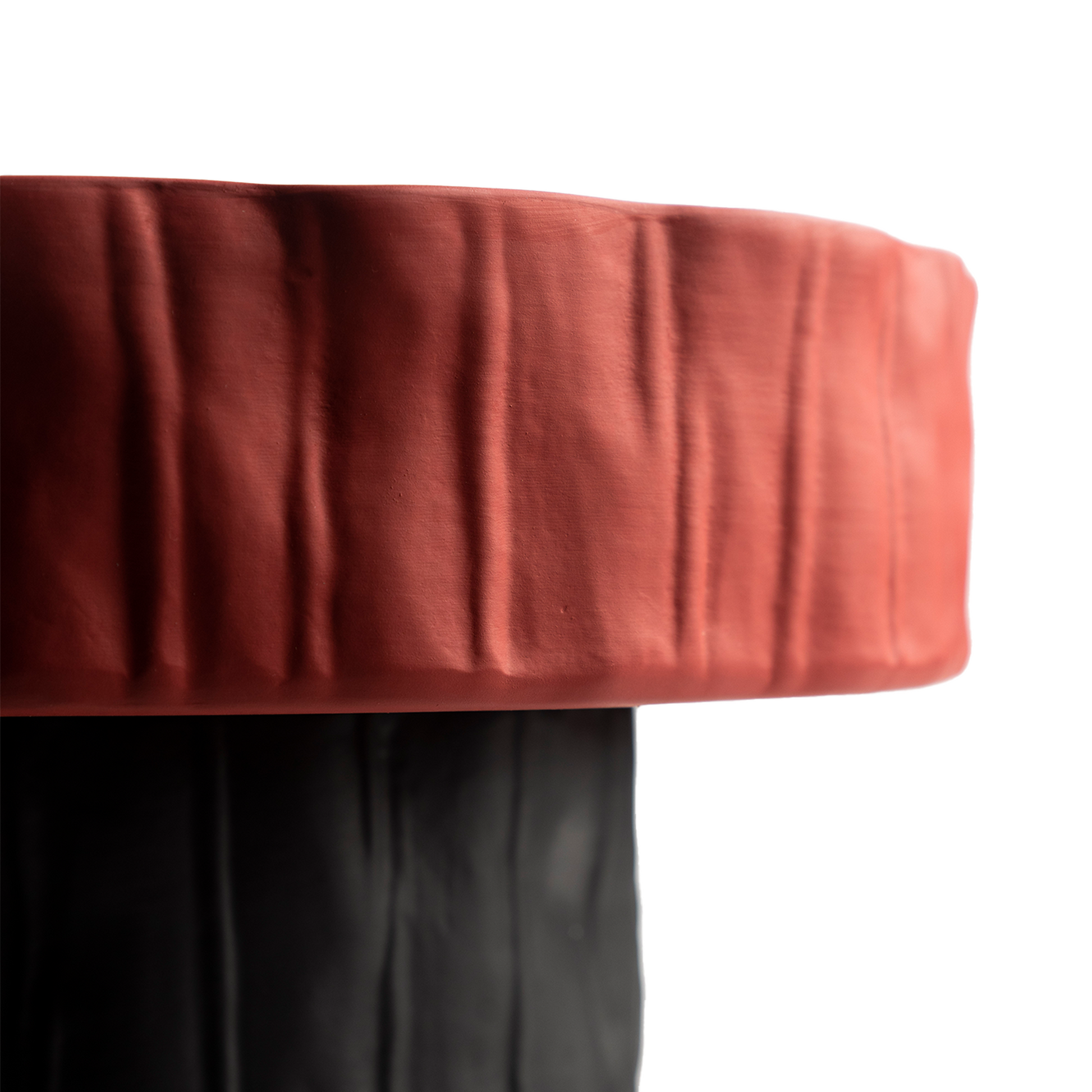 Black & Red Serving Plate Modern Home