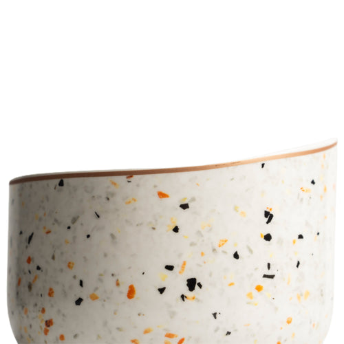 Terrazzo Ceramic Bowl - Orange