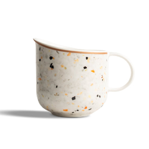 Terrazzo Ceramic Milk Jug Orange