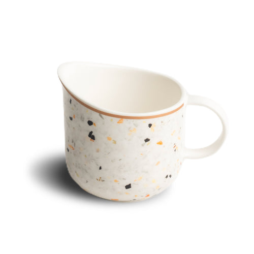 Terrazzo Ceramic Milk Jug Orange