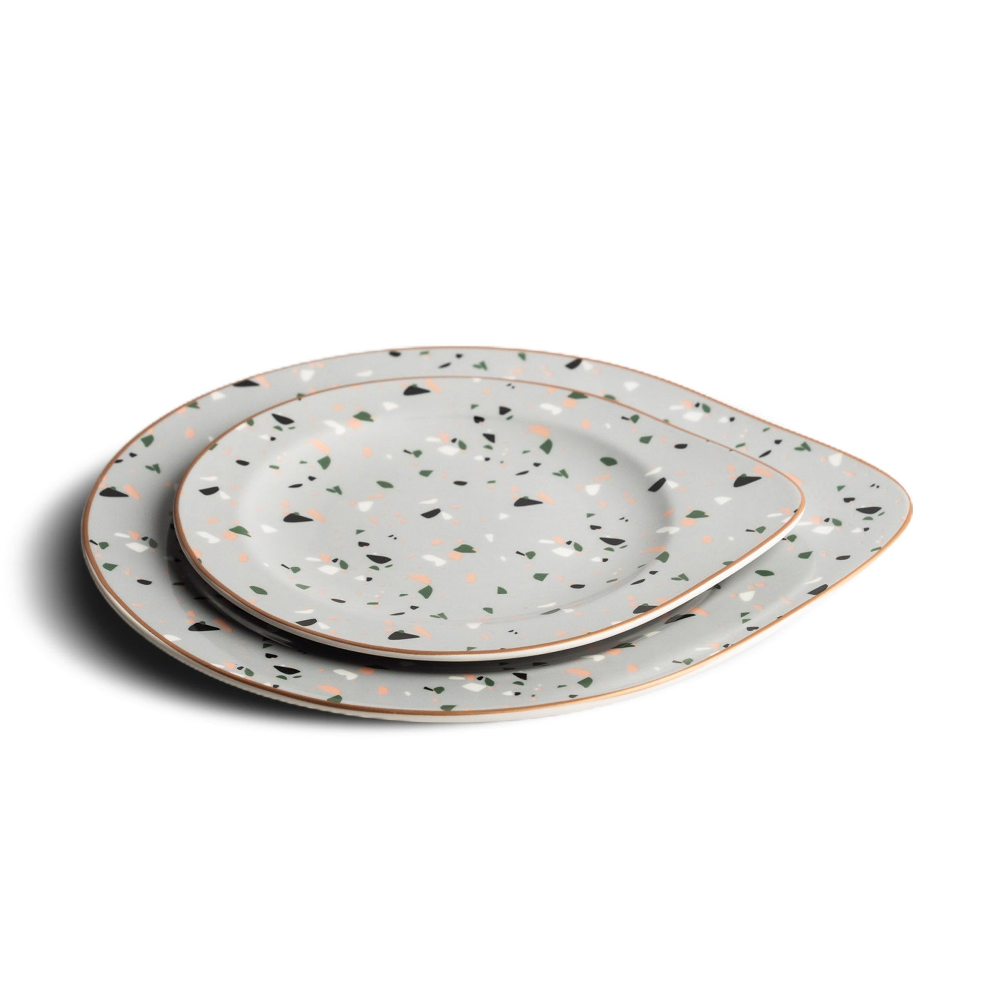 Terrazzo Ceramic Plate Set Modern Home