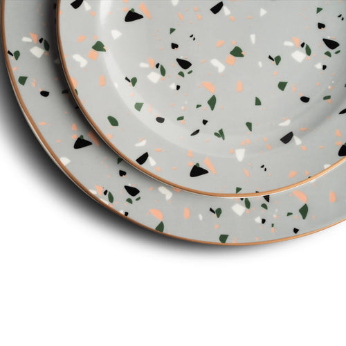 Terrazzo Ceramic Plate Set