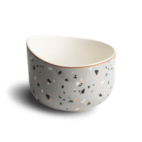 Terrazzo Ceramic Bowl - Grey