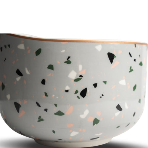 Terrazzo Ceramic Bowl - Grey