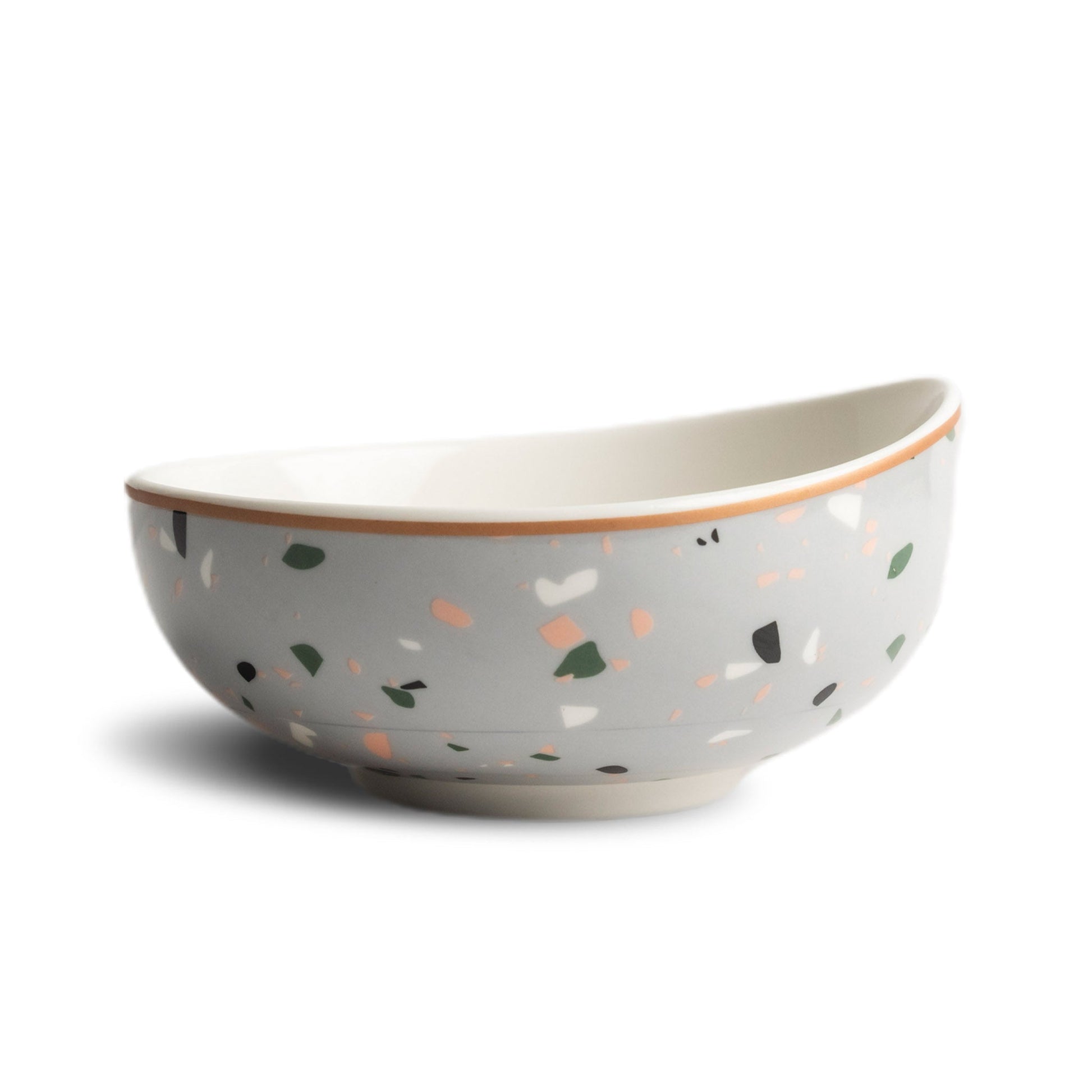 Terrazzo Ceramic Bowl - Grey Modern Home