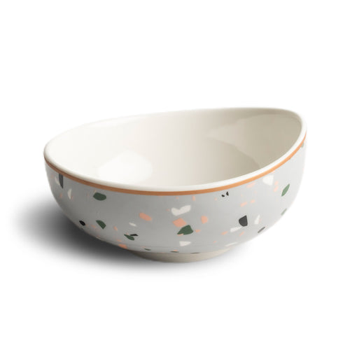 Terrazzo Ceramic Bowl - Grey