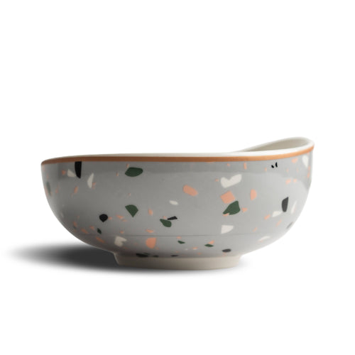 Terrazzo Ceramic Bowl - Grey