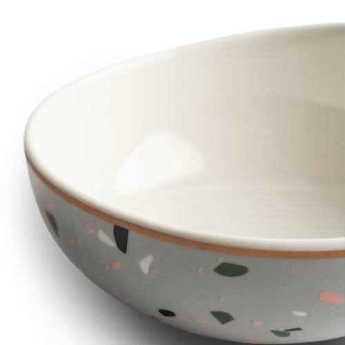 Terrazzo Ceramic Bowl - Grey