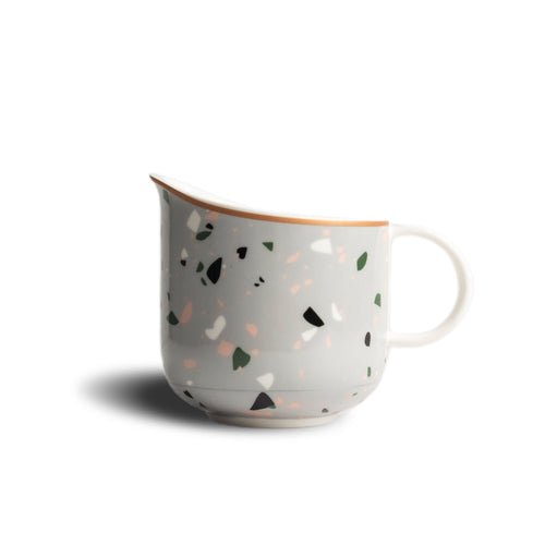 Terrazzo Ceramic Milk Jug Grey