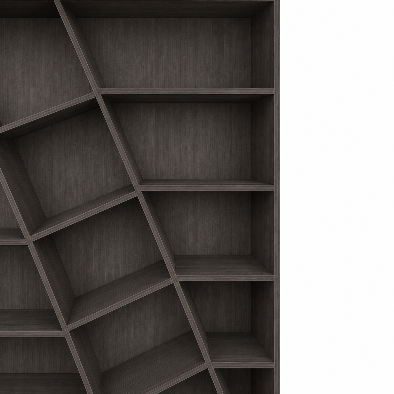 Hex Bookcase Modern Home