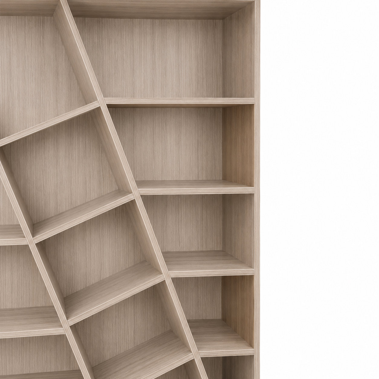 Hex Bookcase Modern Home