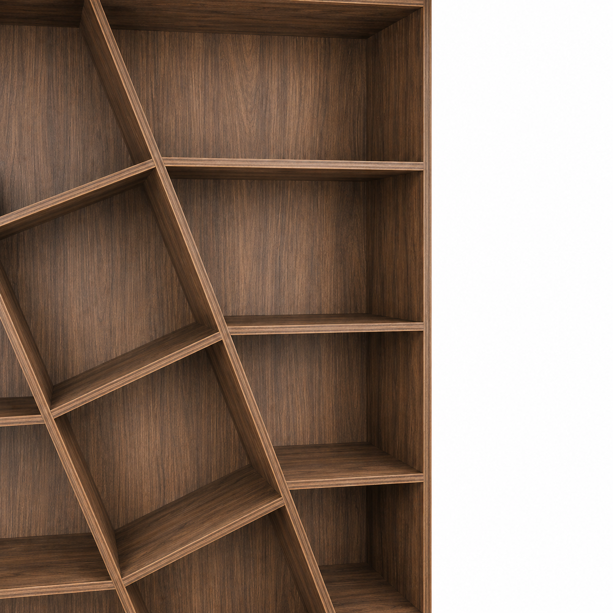 Hex Bookcase Modern Home