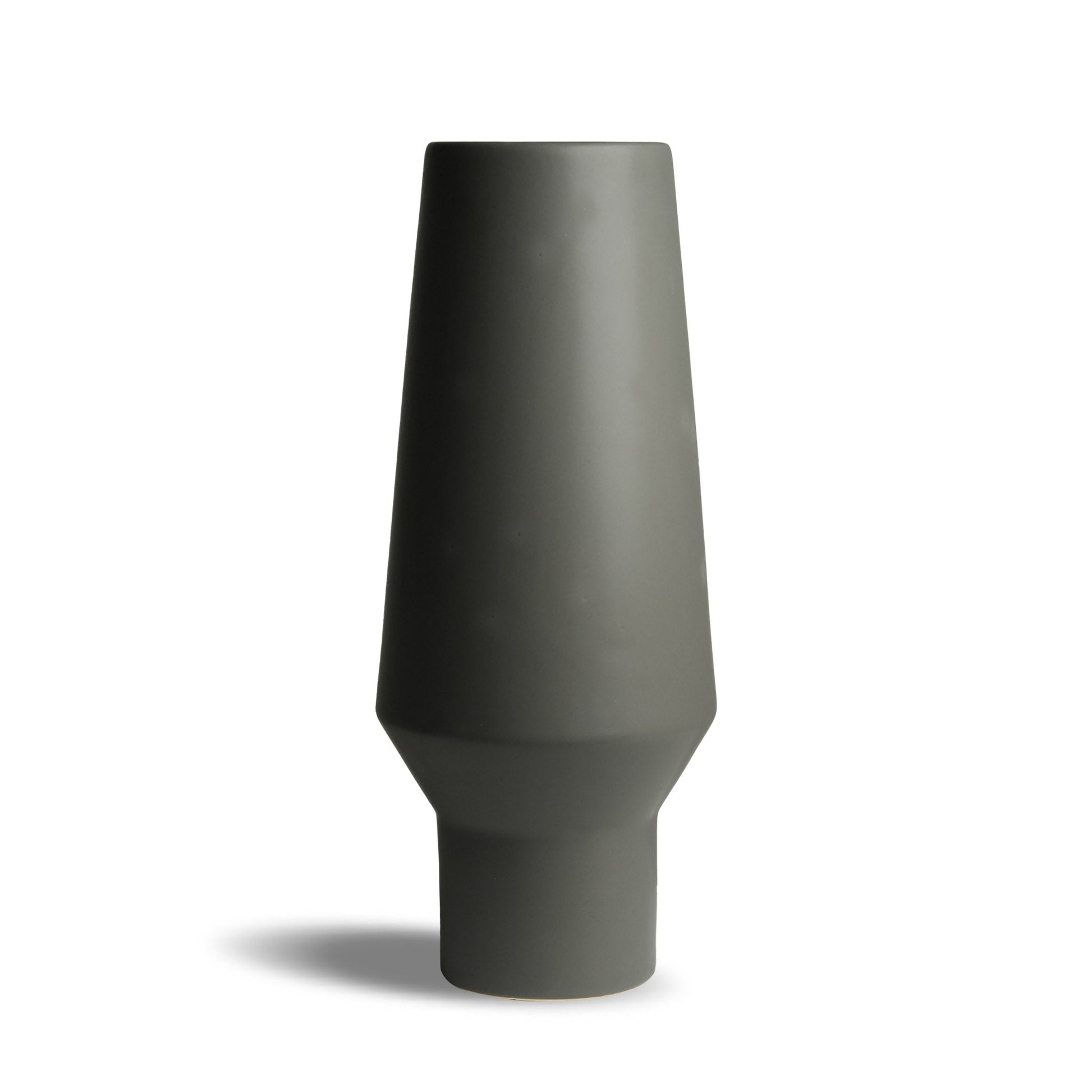Perla Deep Gray Plant Vase Modern Home