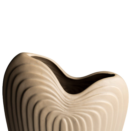 Heart Beige Vase