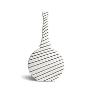 Float Ceramic Black & White Vase. Modern Home
