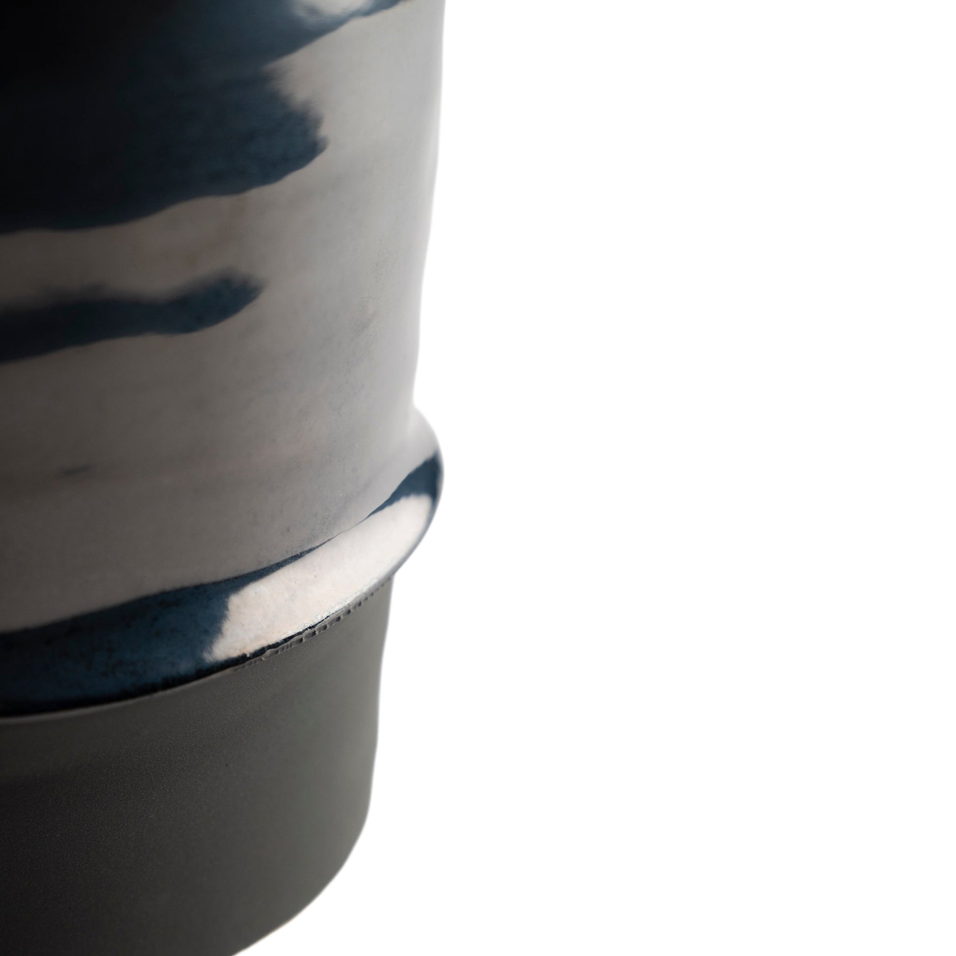 Black Glaze Planter Modern Home