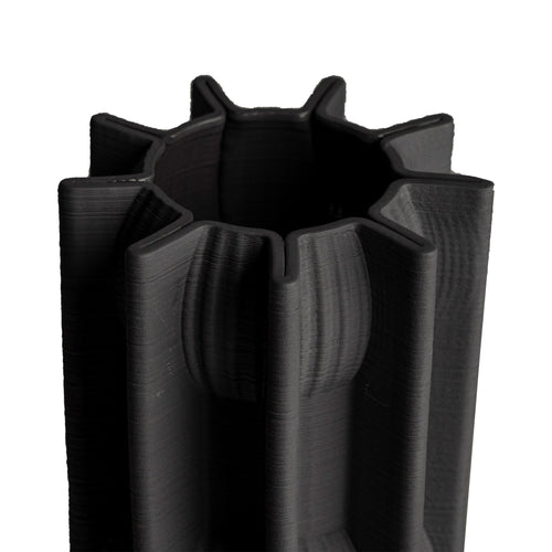 3D Ball Print Black Vase