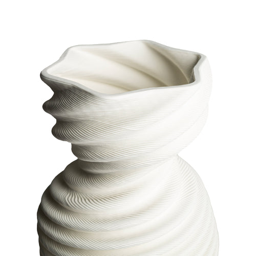 Rope White Vase