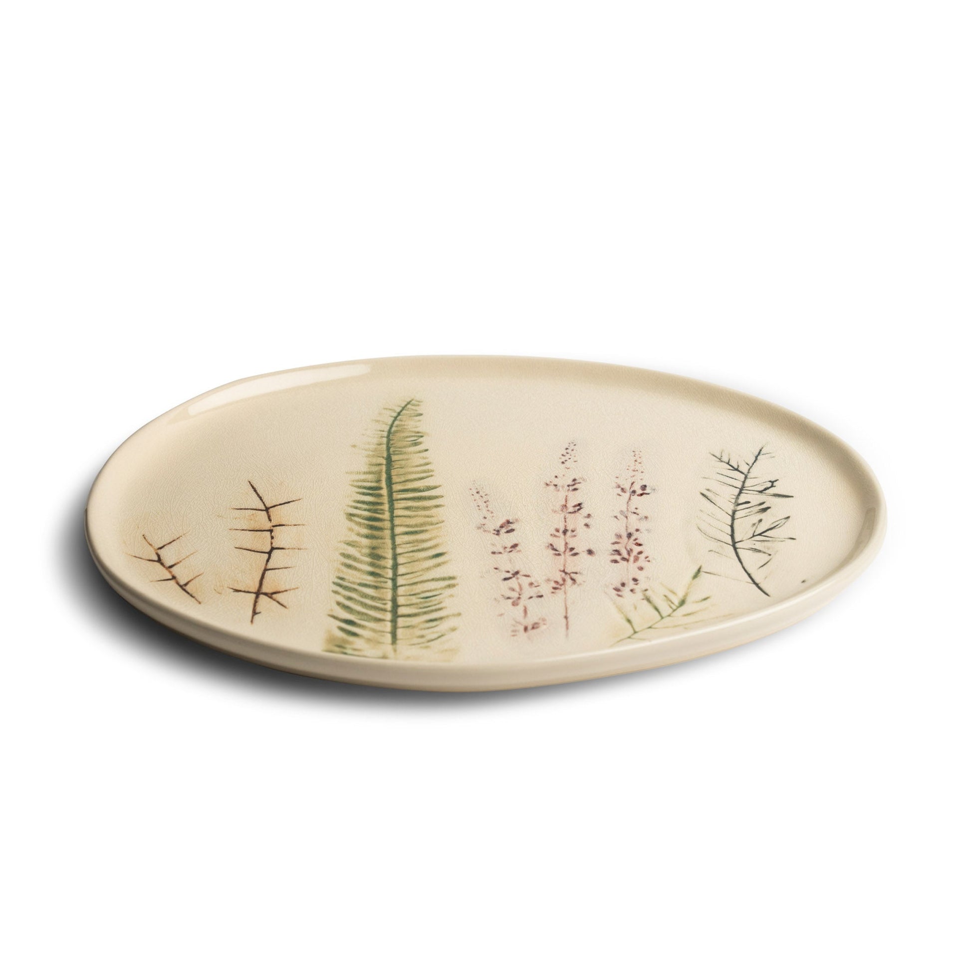 Floral Ceramic Plate Modern Home