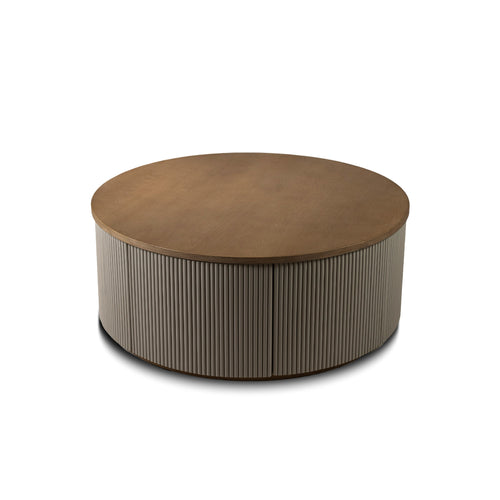 Round Storage Coffee Table - Big