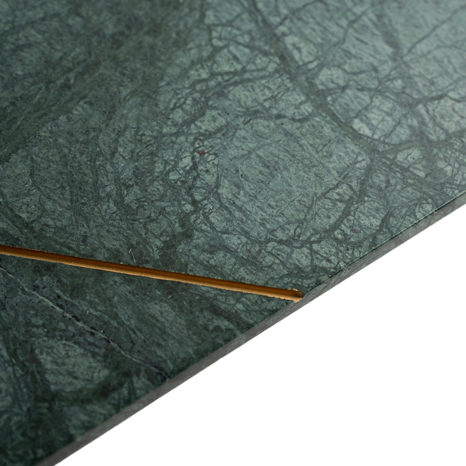 Rectangular Marble Platter with Gold Accent Modern Home
