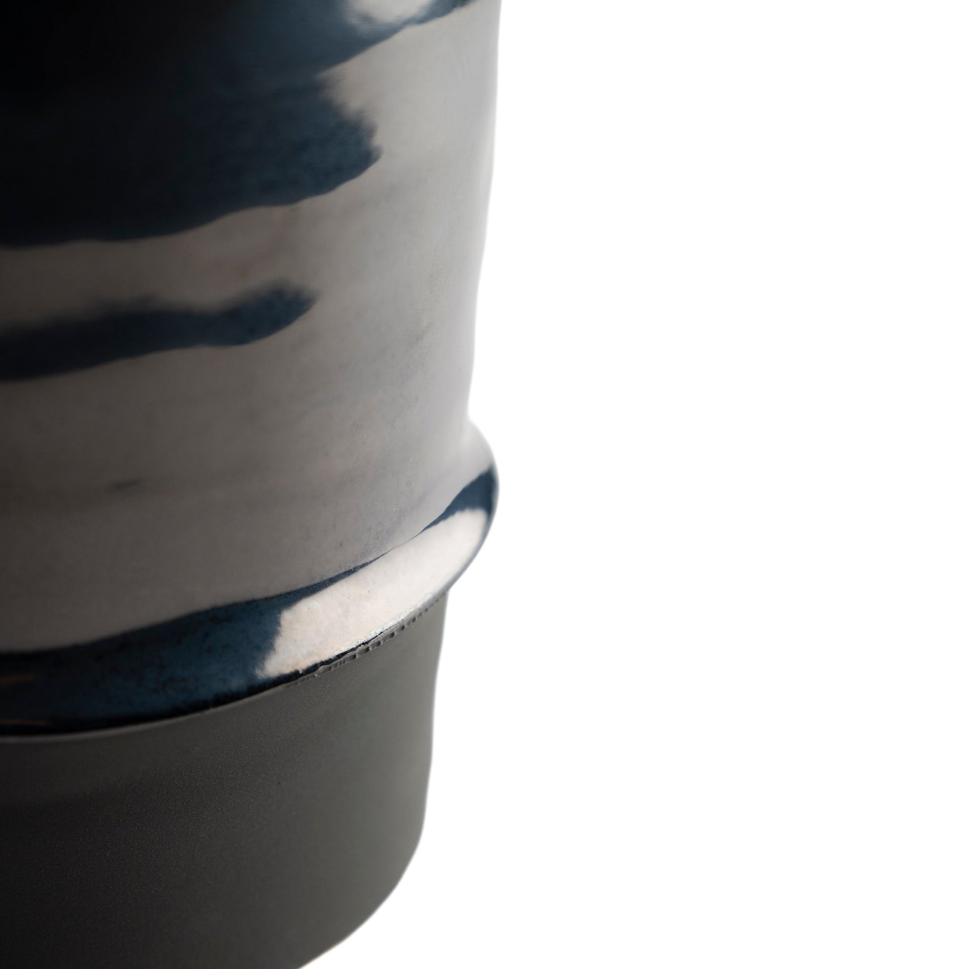 Black Glaze Planter Modern Home